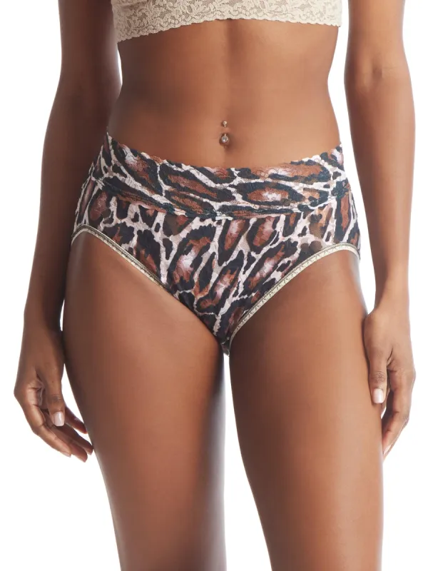 Printed Signature Lace French Brief Natural Rhythm sold by Hanky Panky