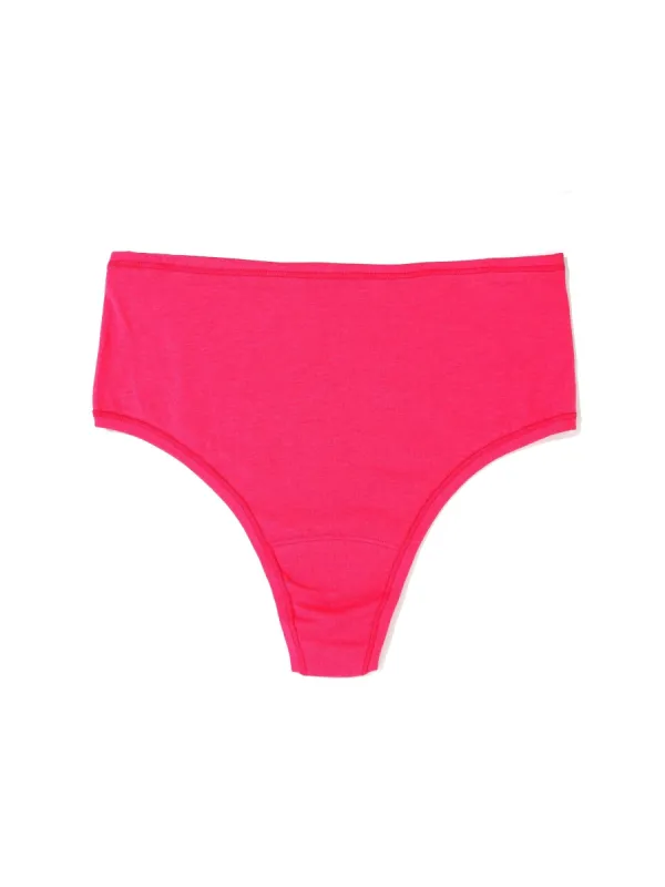 PlayStretch™ High Rise Thong Miami Pink sold by Hanky Panky