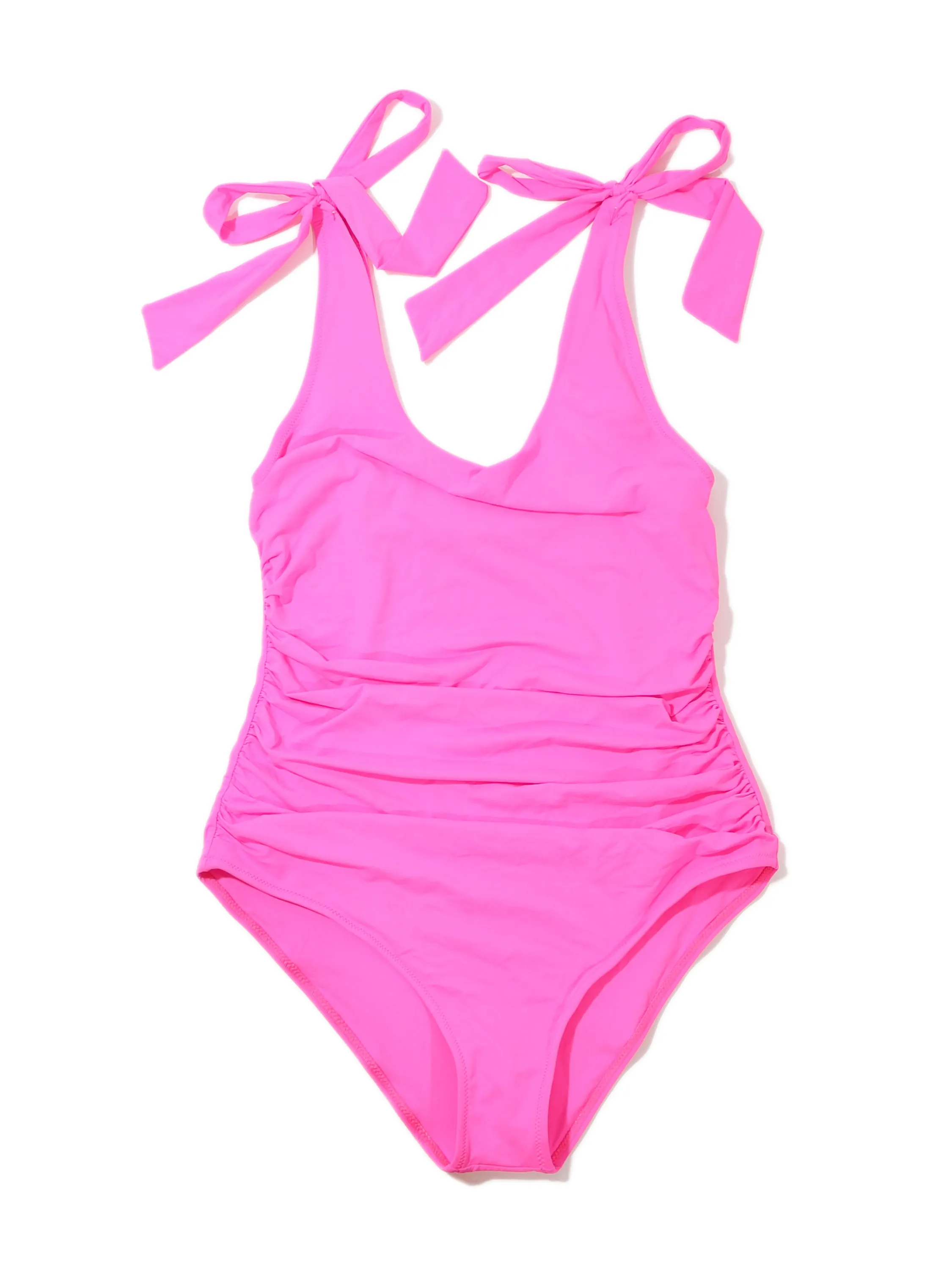 Ruched Bow One Piece Swimsuit Unapologetic Pink Sale sold by Hanky Panky product image thumbnail 2
