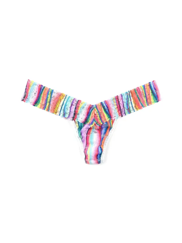 Printed Daily Lace™ Low Rise Thong Aura Sale sold by Hanky Panky