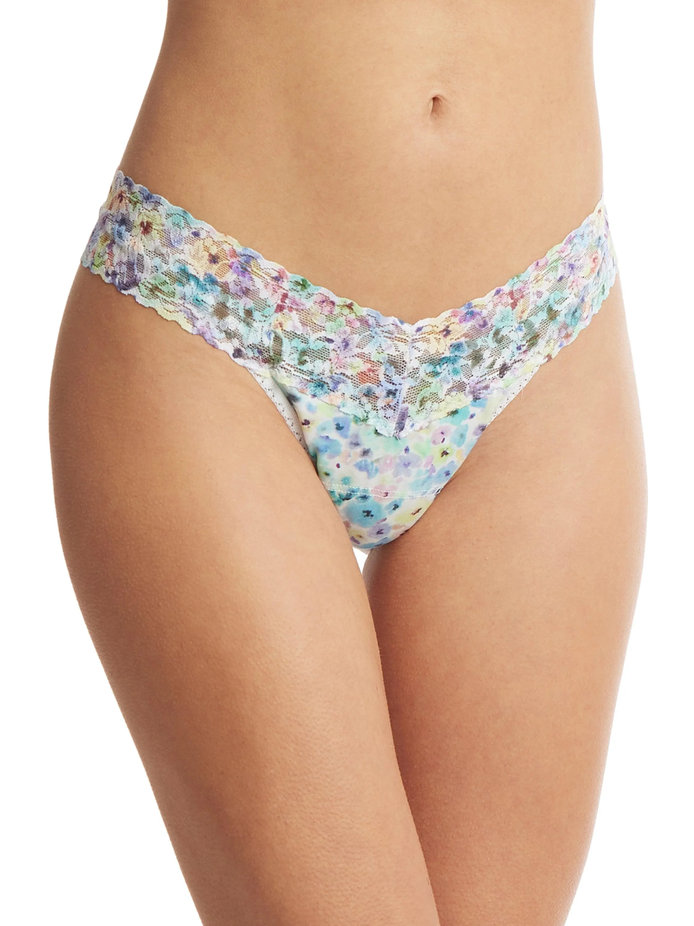 3 Pack Supima Cotton Low Rise Thongs with Contrast Trim Wishful Thinking Sale sold by Hanky Panky product image thumbnail 2