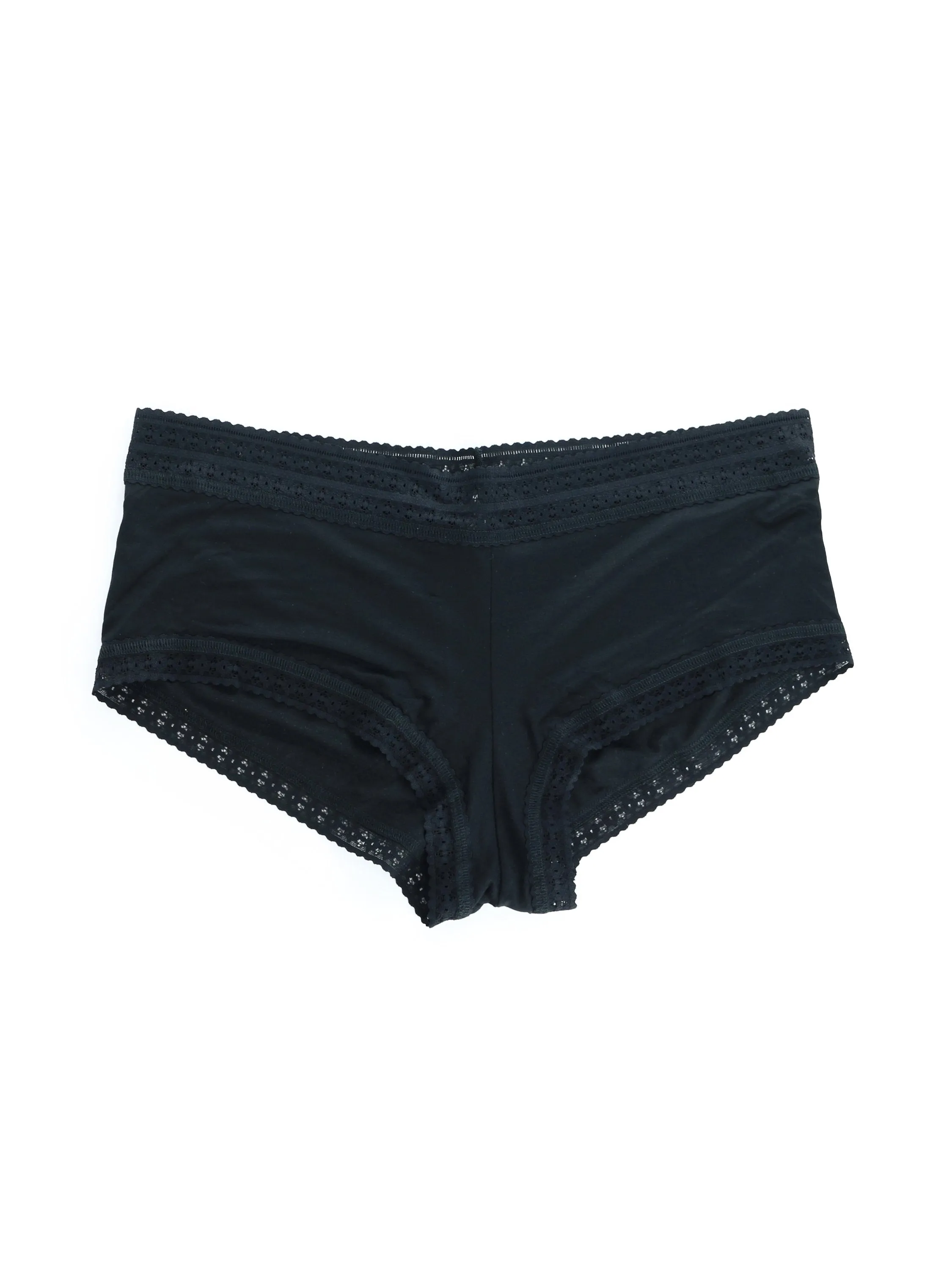 Plus Size DreamEase™ Boyshort Exclusive Black sold by Hanky Panky