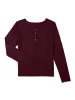 MellowLuxe™ Long Sleeve Top Dried Cherry Red Sale sold by Hanky Panky