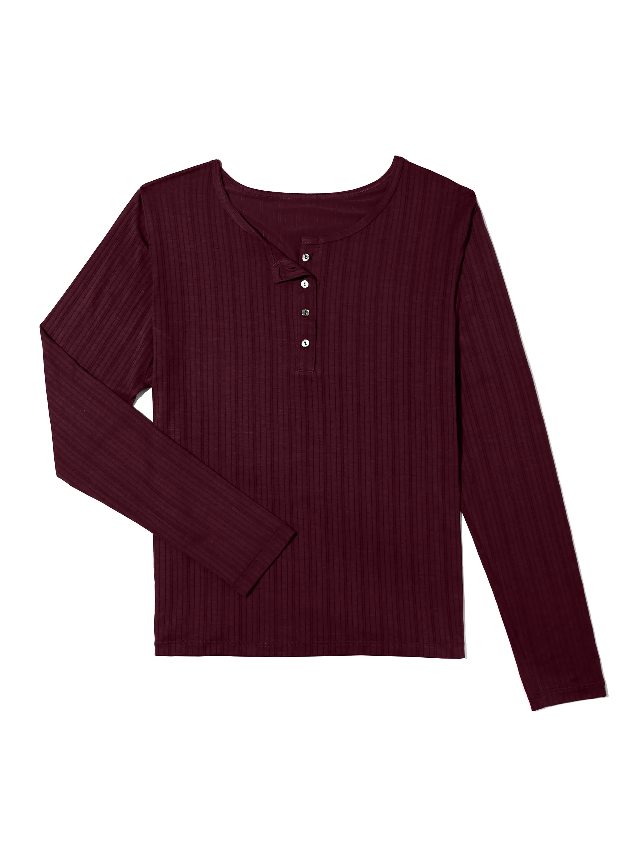 MellowLuxe™ Long Sleeve Top Dried Cherry Red Sale sold by Hanky Panky product image thumbnail 3