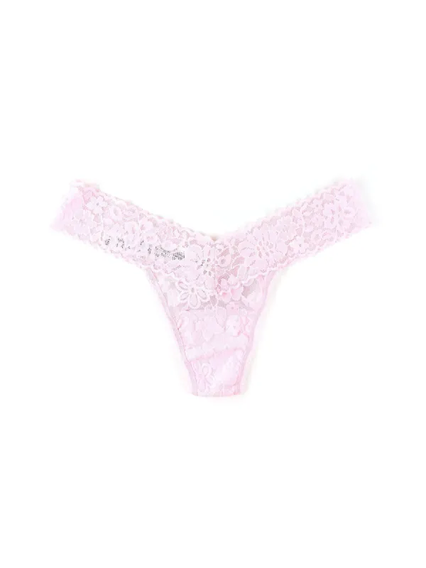 Daily Lace™ Low Rise Thong Fairy Dust Pink Sale sold by Hanky Panky