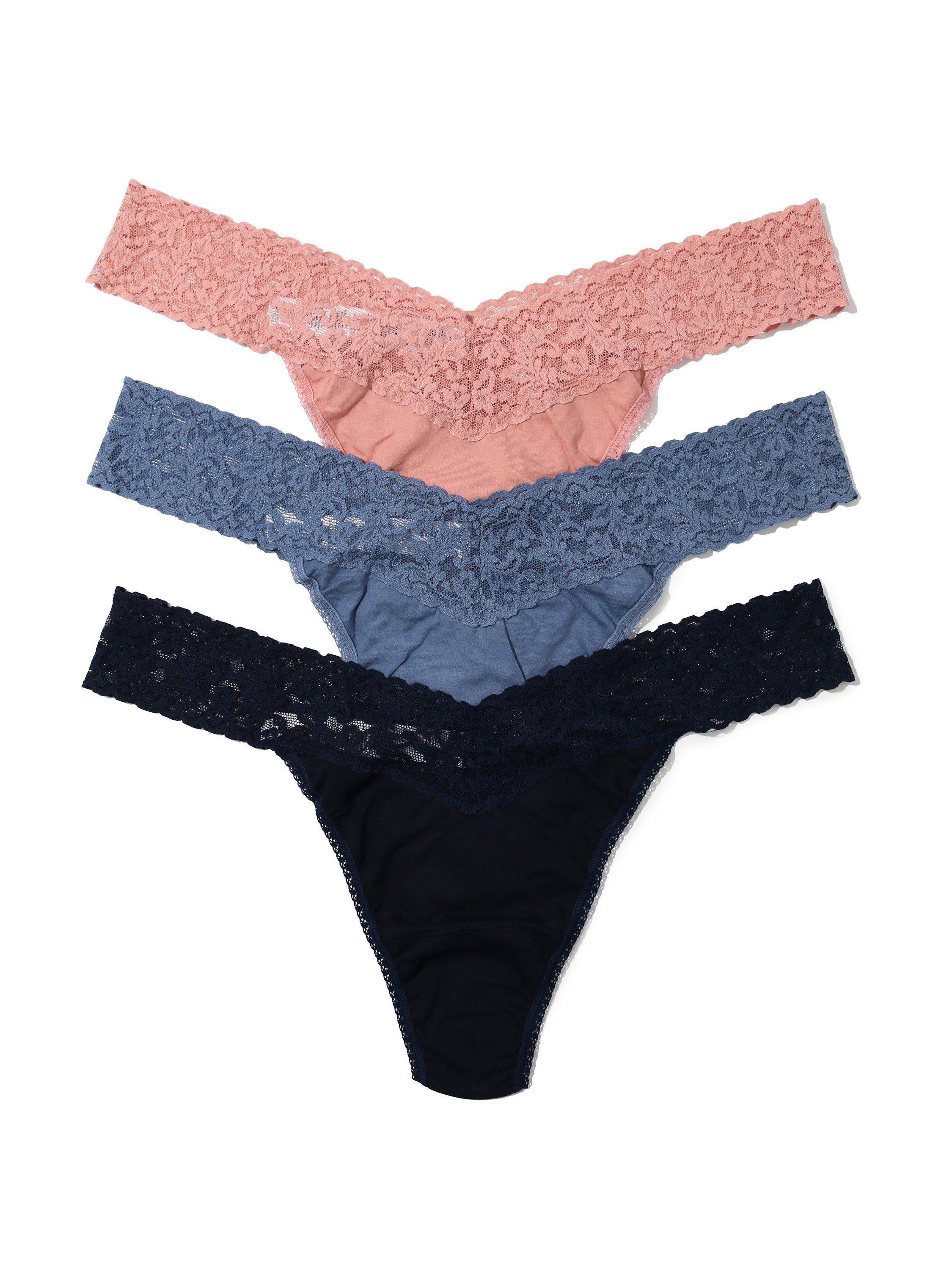3 Pack Supima® Cotton Plus Size Thongs Sale sold by Hanky Panky product image thumbnail 3
