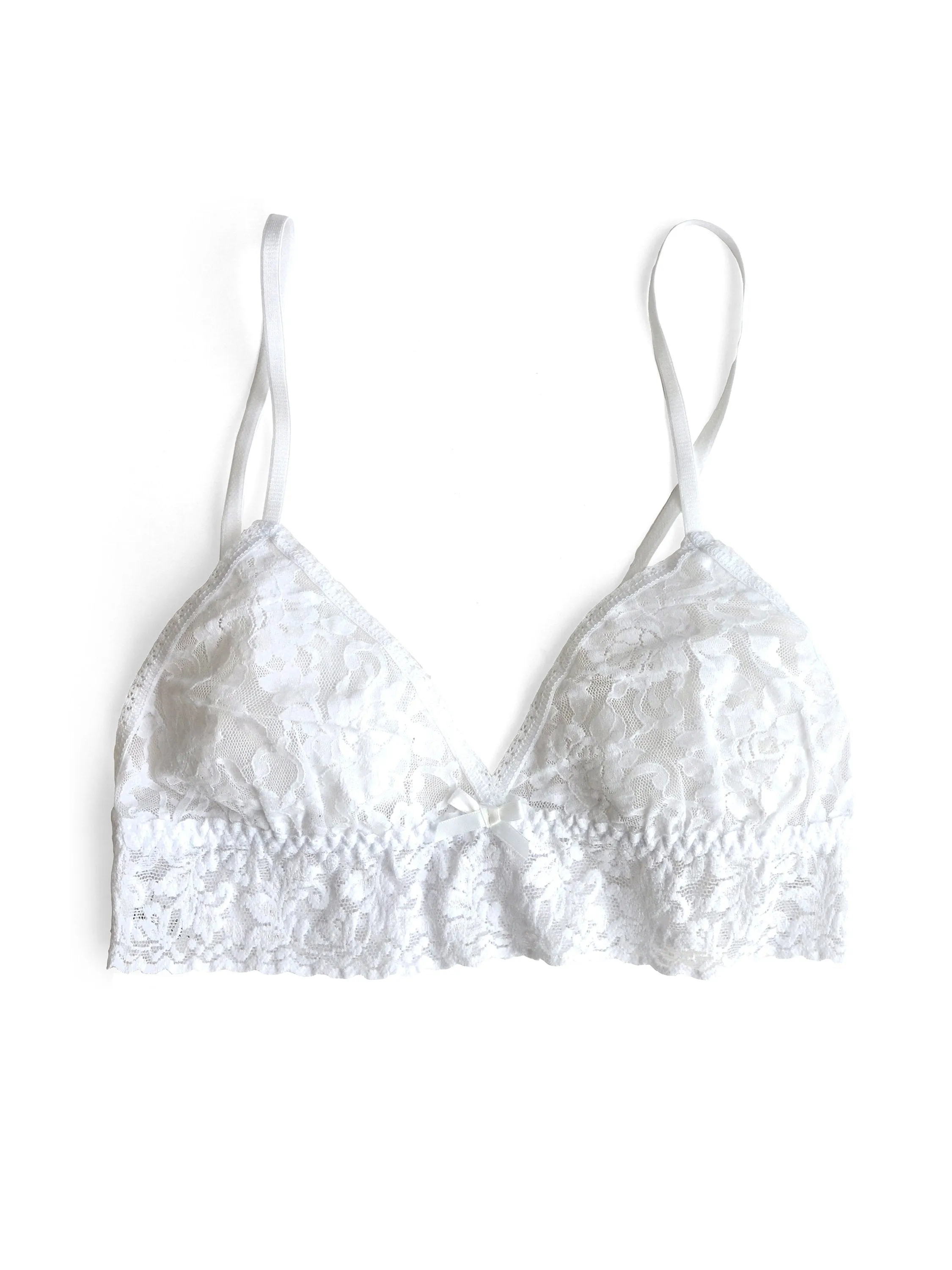 Signature Lace Triangle Bralette White sold by Hanky Panky product image thumbnail 2