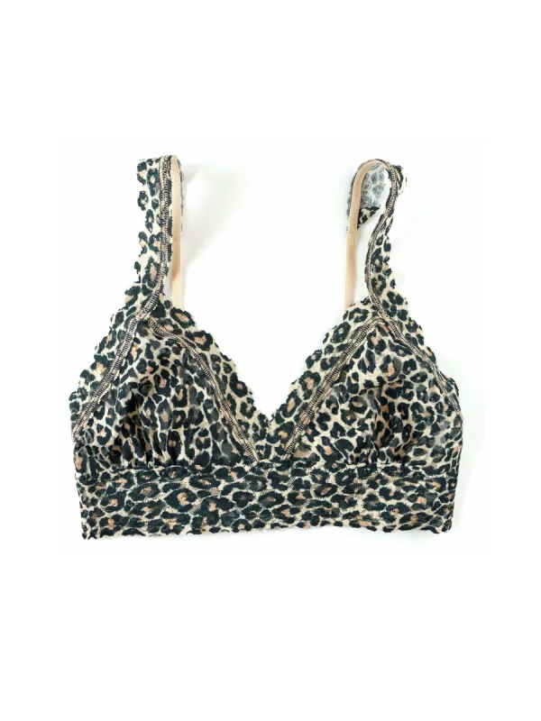 Printed Signature Lace Crossover Bralette sold by Hanky Panky