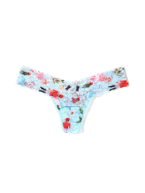 Printed Signature Lace Low Rise Thong Ballerina Dreaming Sale sold by Hanky Panky