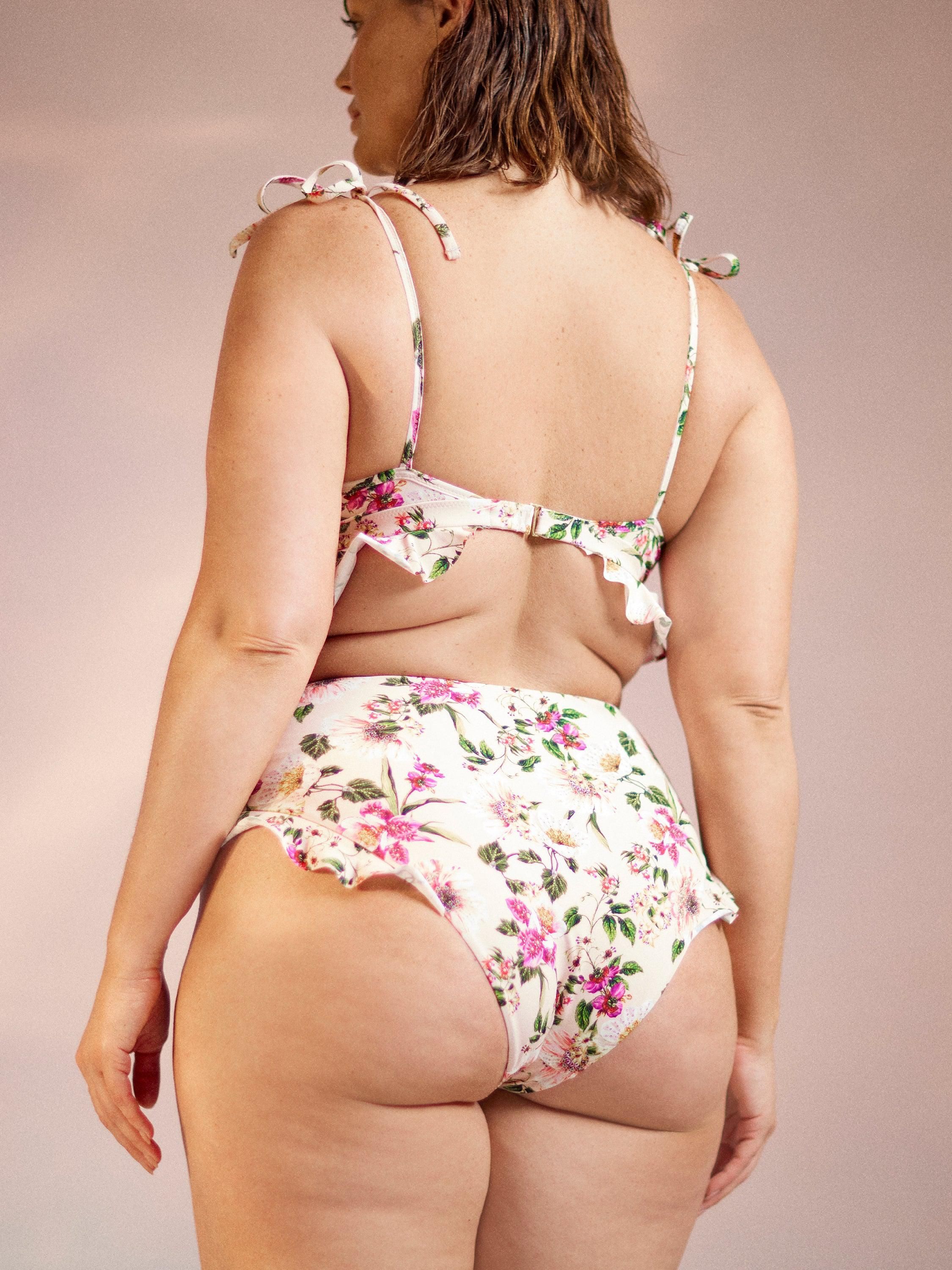 Ruffle High Rise Swim Bottom Botanical Treasures sold by Hanky Panky product image thumbnail 5