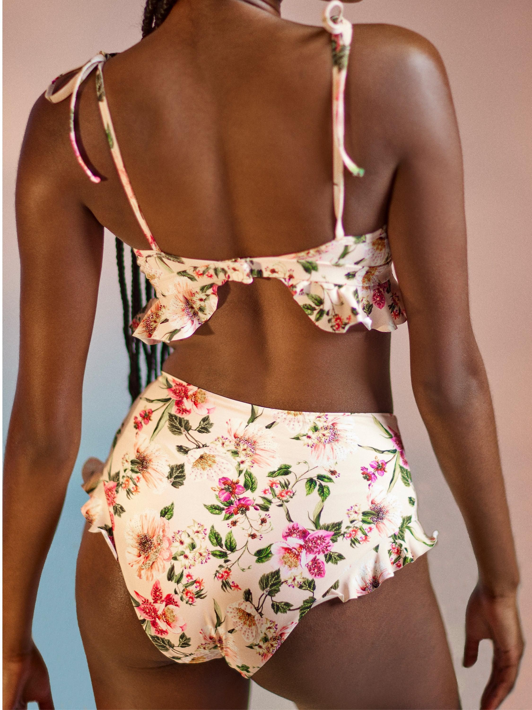 Ruffle High Rise Swim Bottom Botanical Treasures sold by Hanky Panky product image thumbnail 3