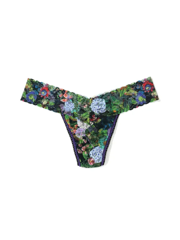 Printed Signature Lace Low Rise Thong Voices On The Veranda Sale sold by Hanky Panky