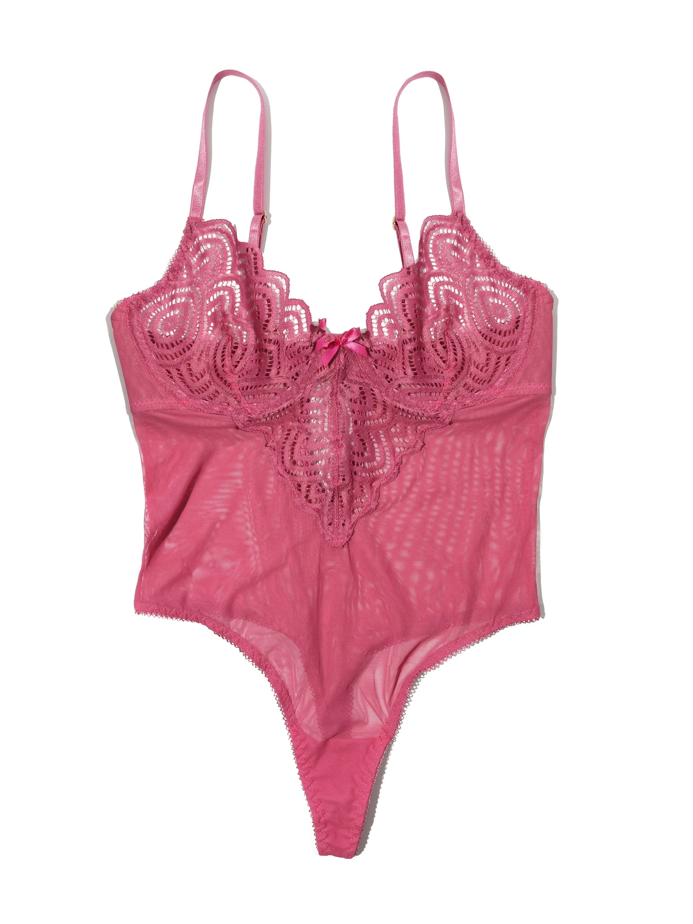 &oh™ Along The Lines Underwire Bodysuit Rosehip Pink Sale sold by Hanky Panky product image thumbnail 3