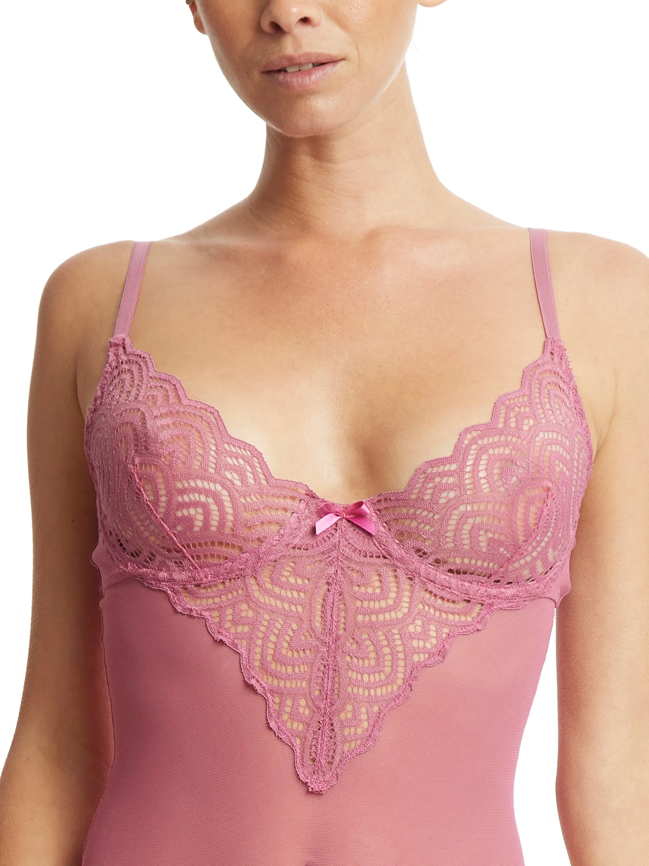 &oh™ Along The Lines Underwire Bodysuit Rosehip Pink Sale sold by Hanky Panky product image thumbnail 4