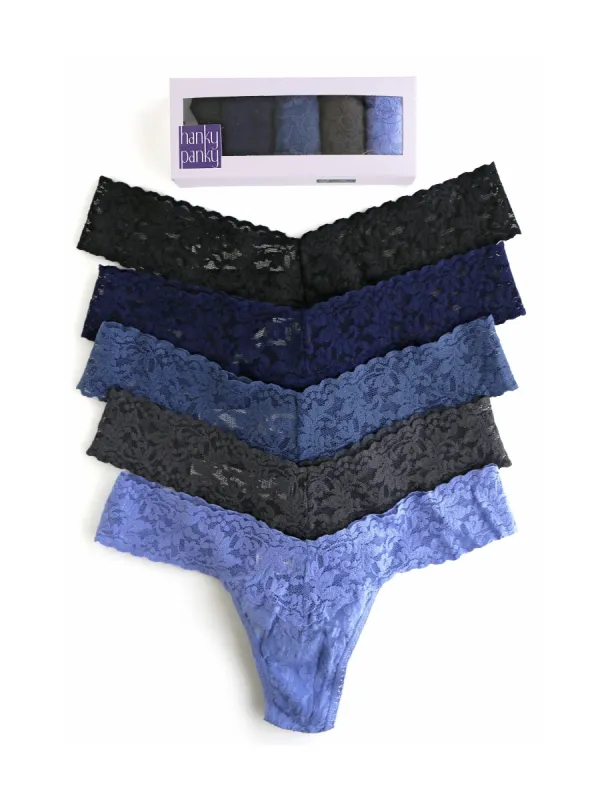 5 Pack Low Rise Thongs sold by Hanky Panky