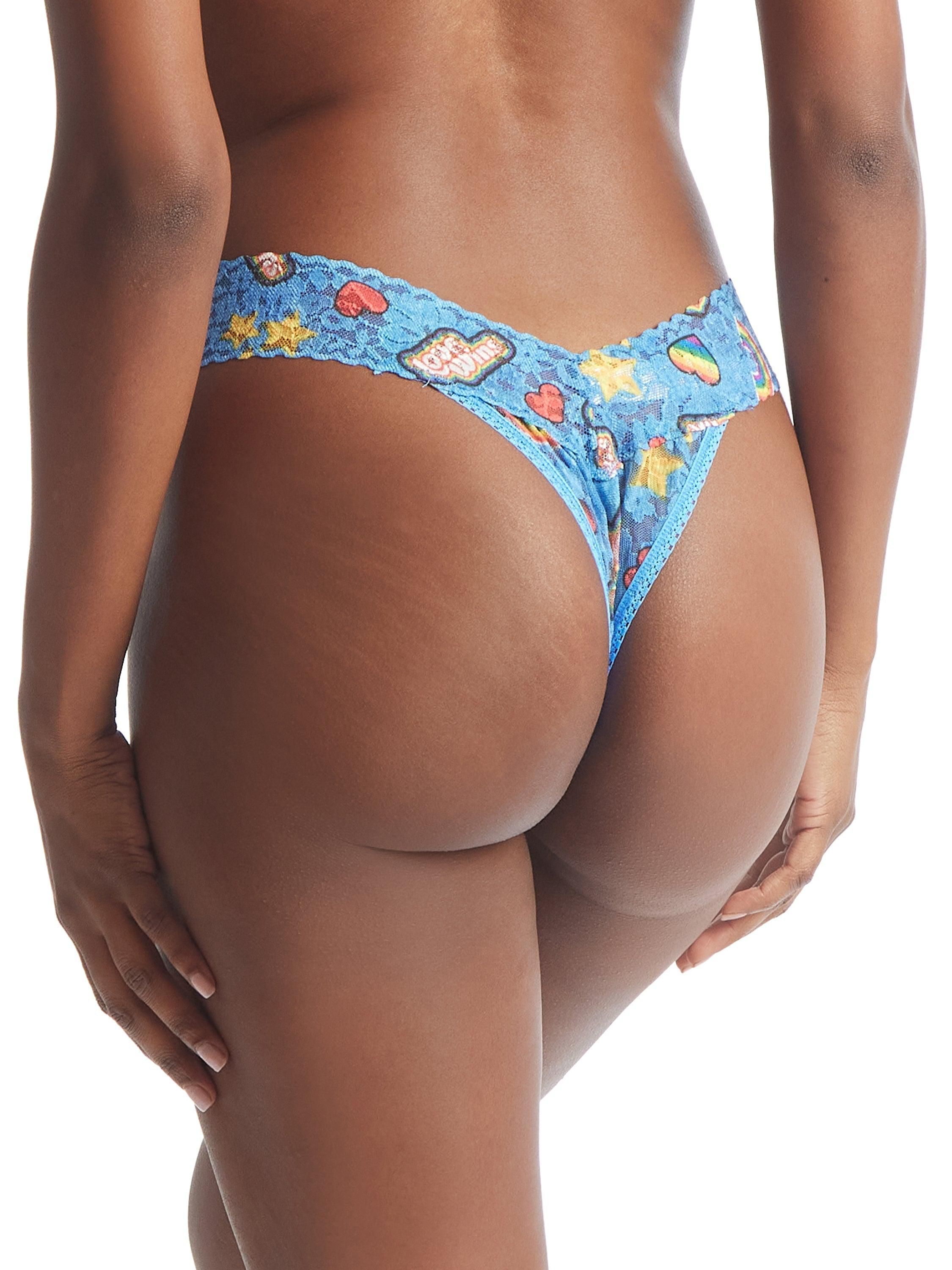 Printed Daily Lace™ Original Rise Thong Summer Love sold by Hanky Panky product image thumbnail 3