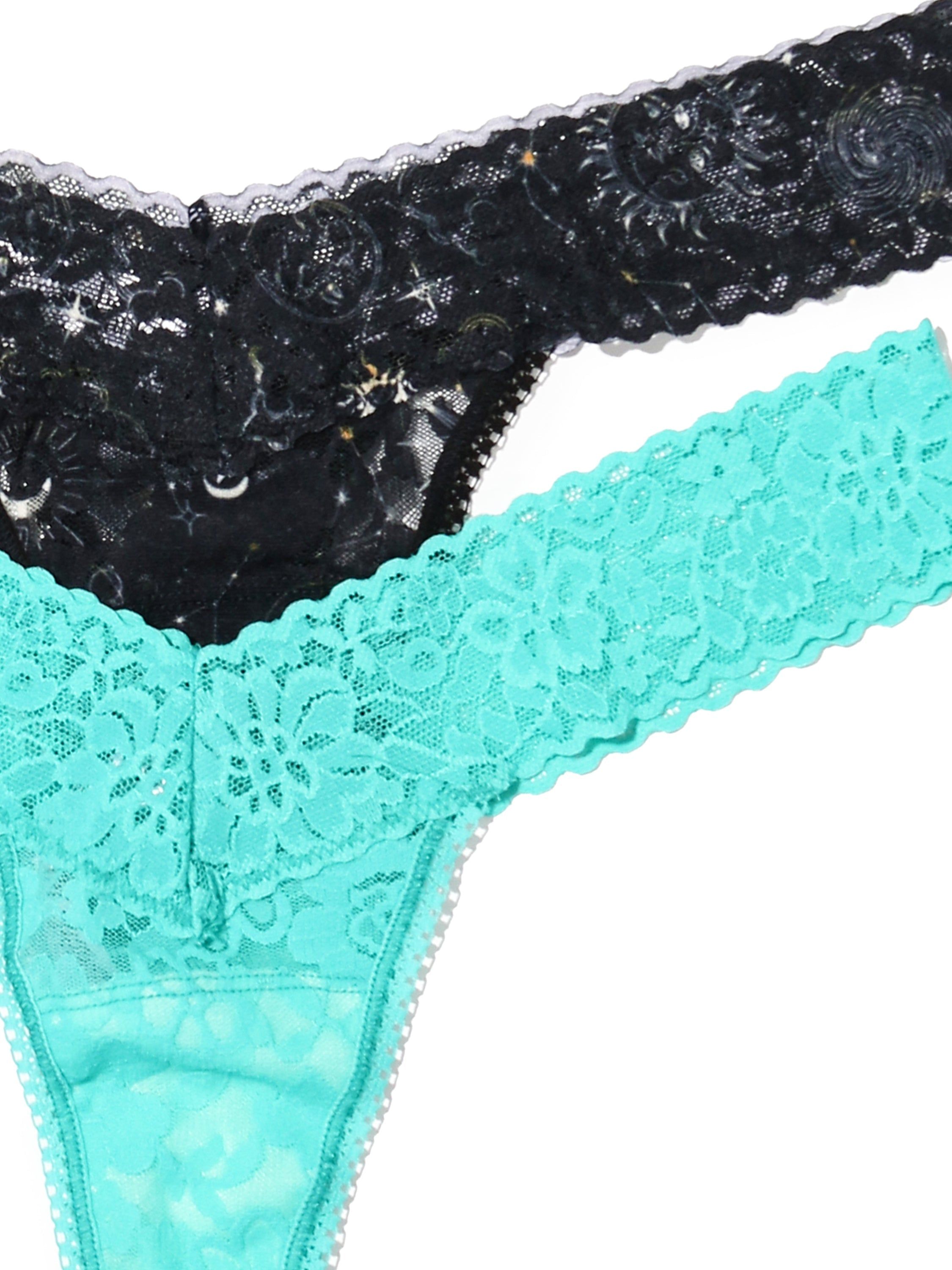 Daily Lace™ Astrology Low Rise Thong 2 Pack Pisces Sale sold by Hanky Panky product image thumbnail 2