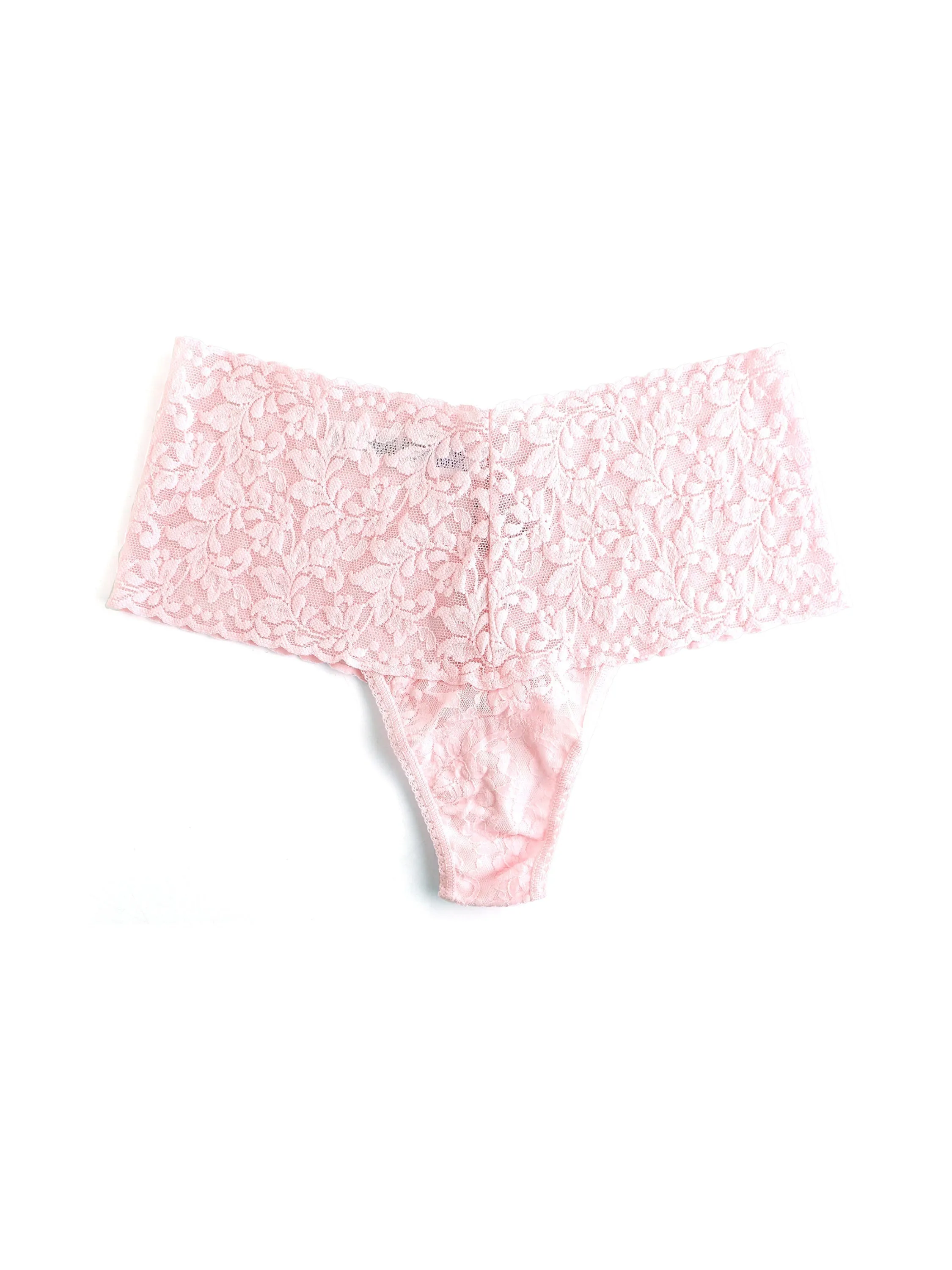 Retro Lace Thong Bliss Pink sold by Hanky Panky product image thumbnail 3