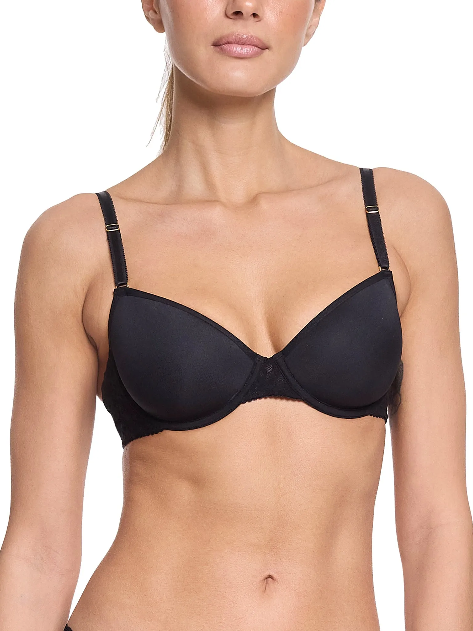 Signature Lace® T-Shirt Bra Black sold by Hanky Panky