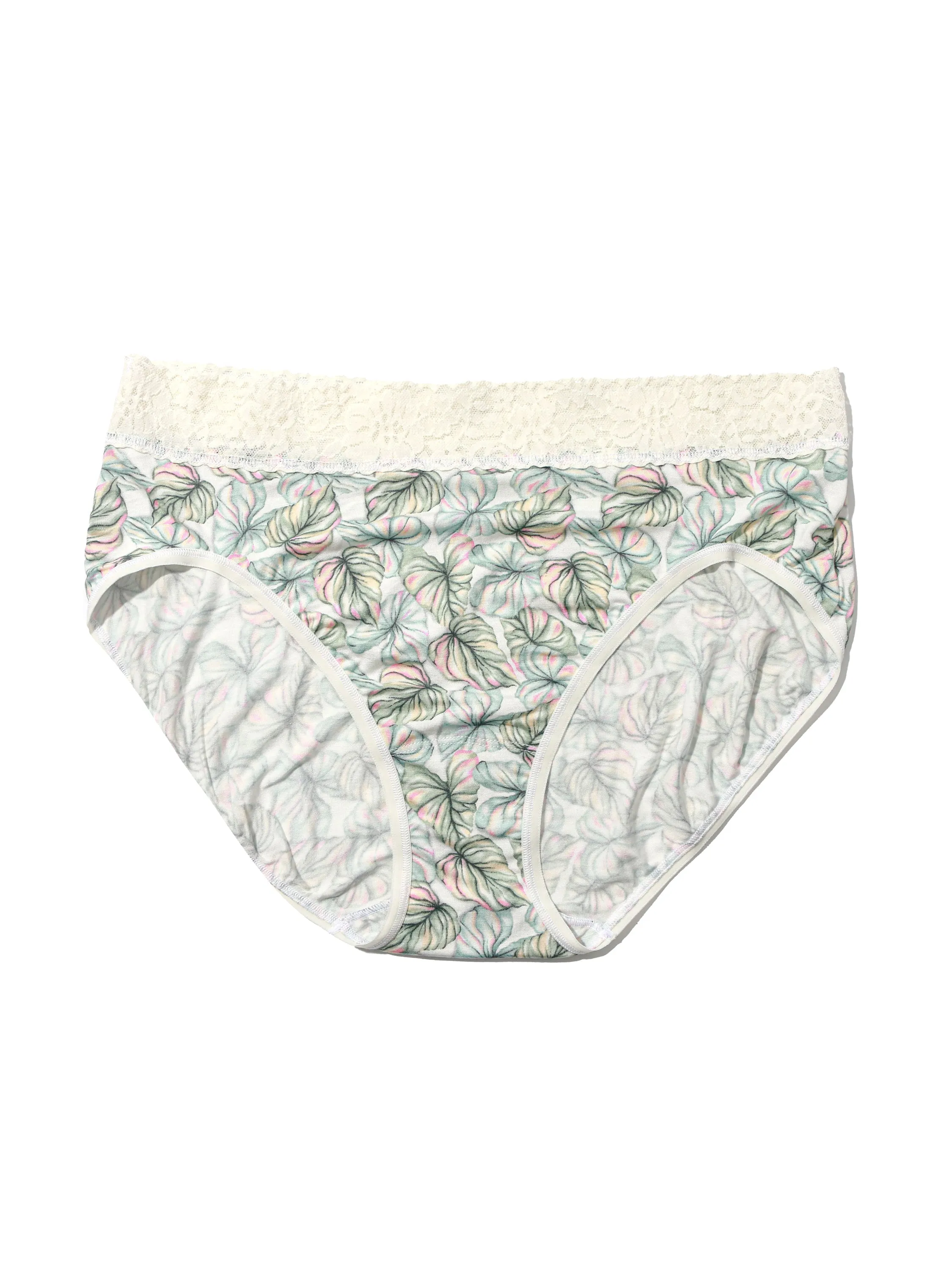 Plus Size DreamEase™ Printed French Brief Begonia Leaf sold by Hanky Panky