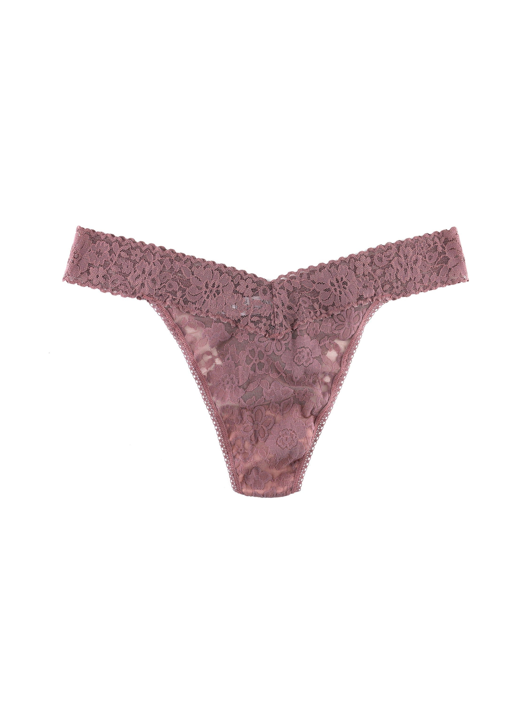 Plus Size Daily Lace™ Original Rise Thong Allspice Sale sold by Hanky Panky