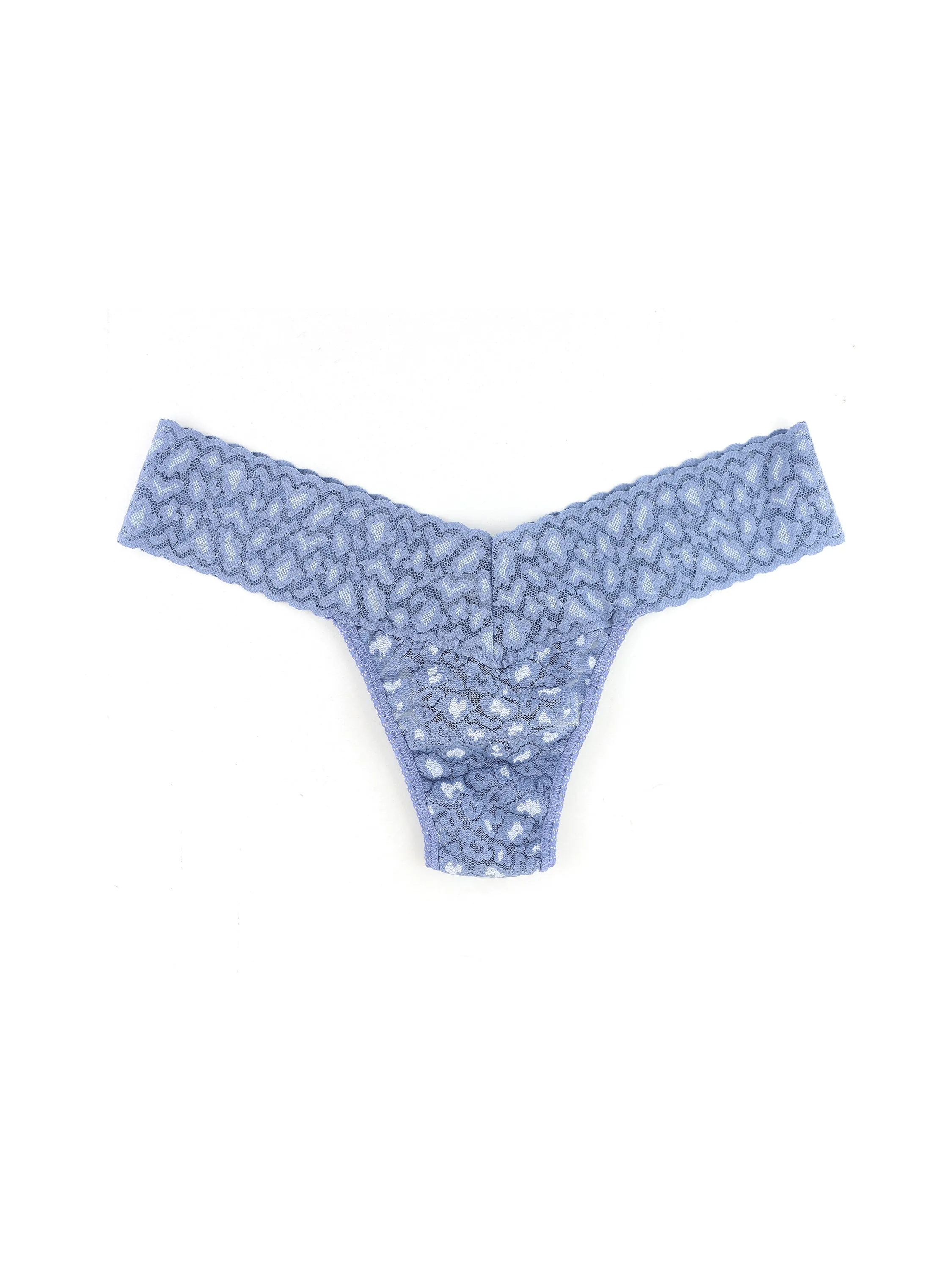 Cross-Dyed Leopard Low Rise Thong Stonewash Blue sold by Hanky Panky product image thumbnail 3