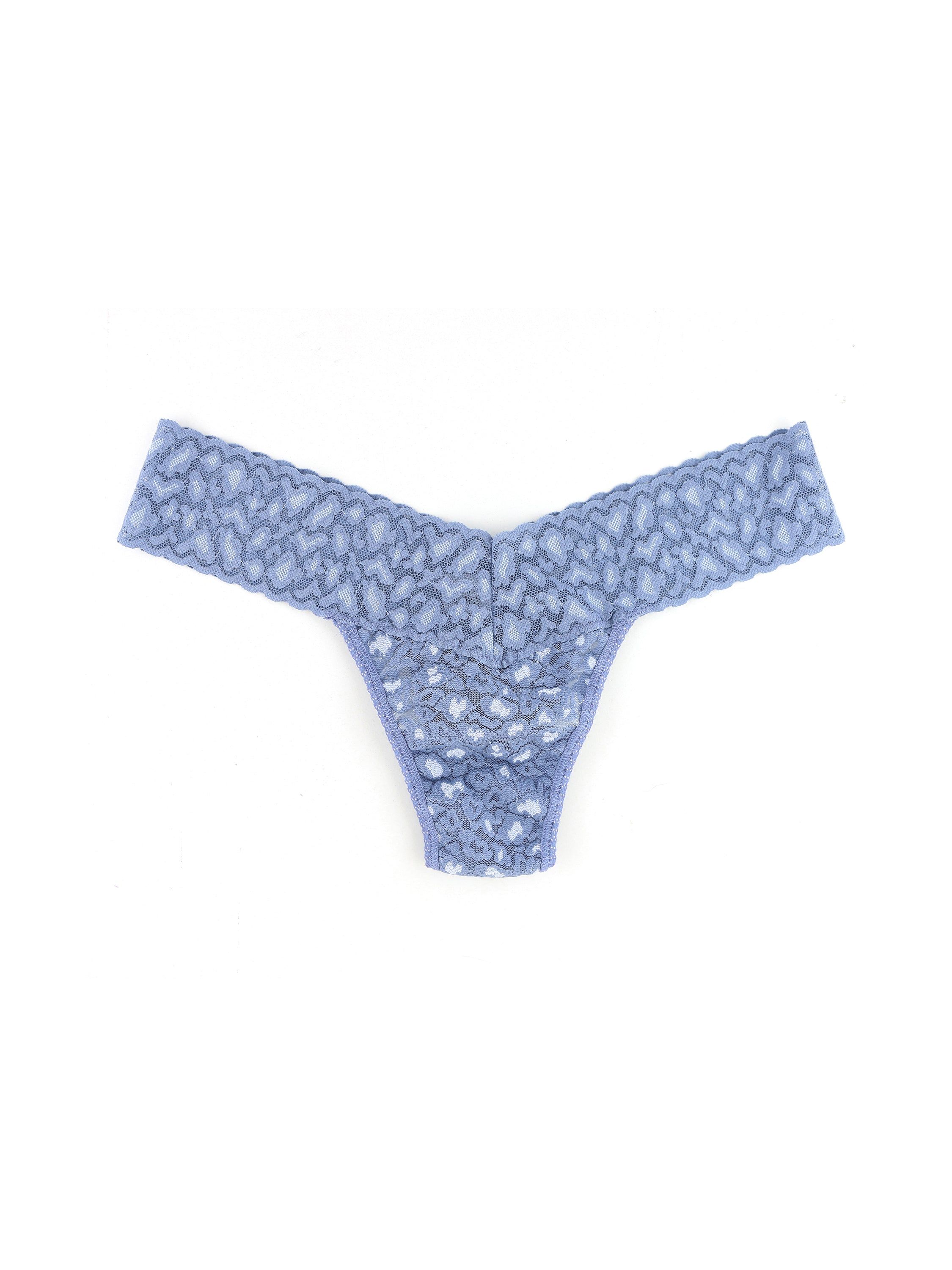 Cross Dyed Leopard Low Rise Thong sold by Hanky Panky