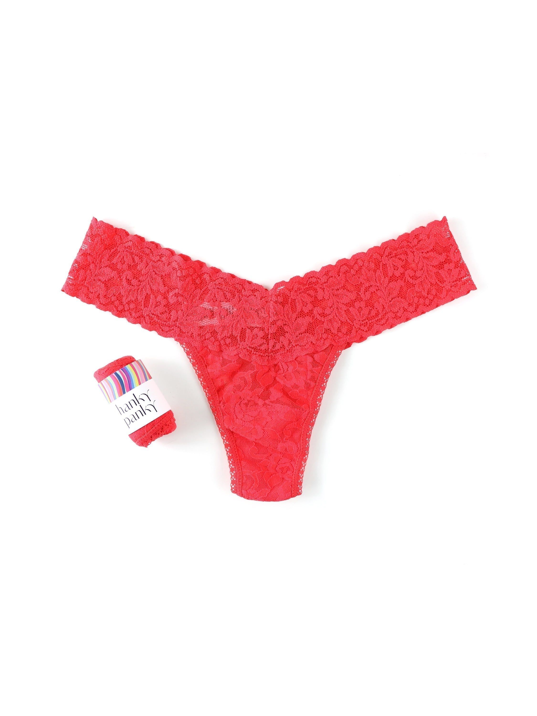 Petite Size Signature Lace Low Rise Thong sold by Hanky Panky product image thumbnail 9