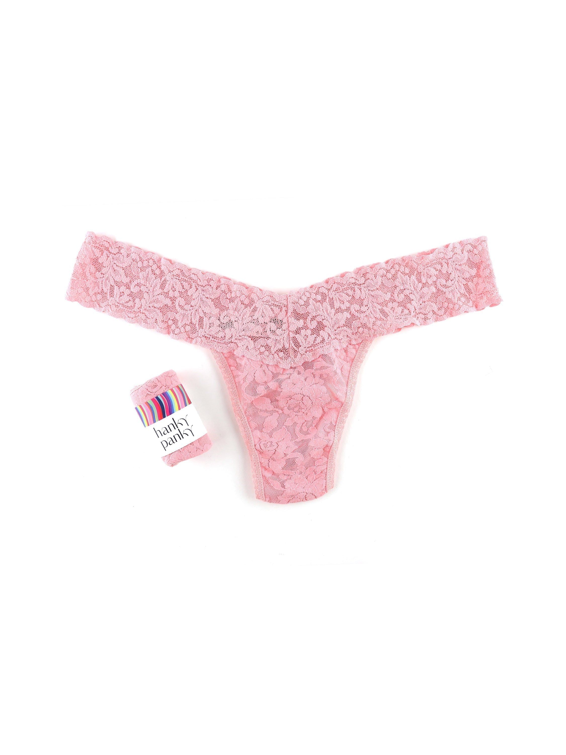 Petite Size Signature Lace Low Rise Thong sold by Hanky Panky product image thumbnail 13