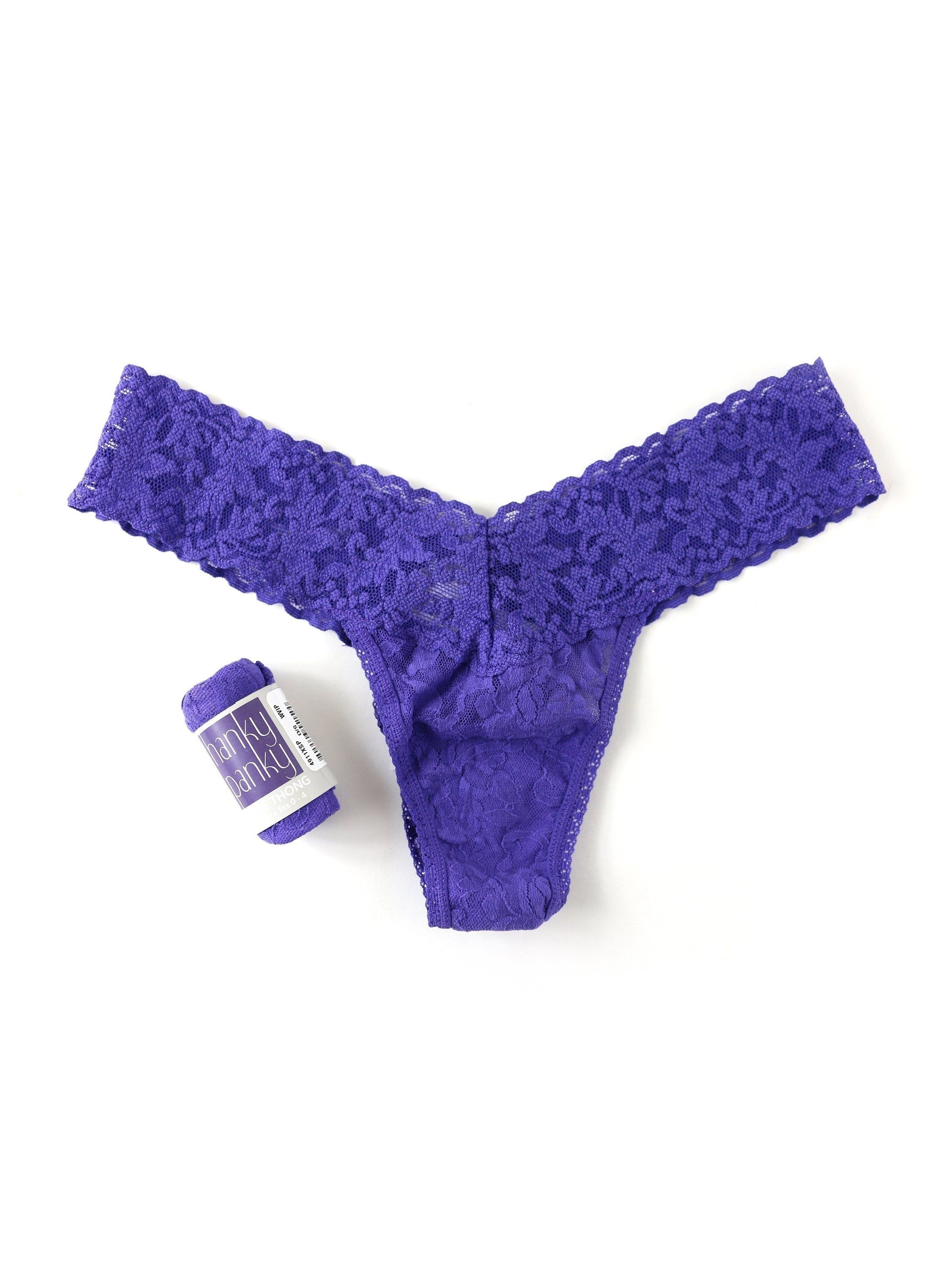 Petite Size Signature Lace Low Rise Thong sold by Hanky Panky product image thumbnail 15