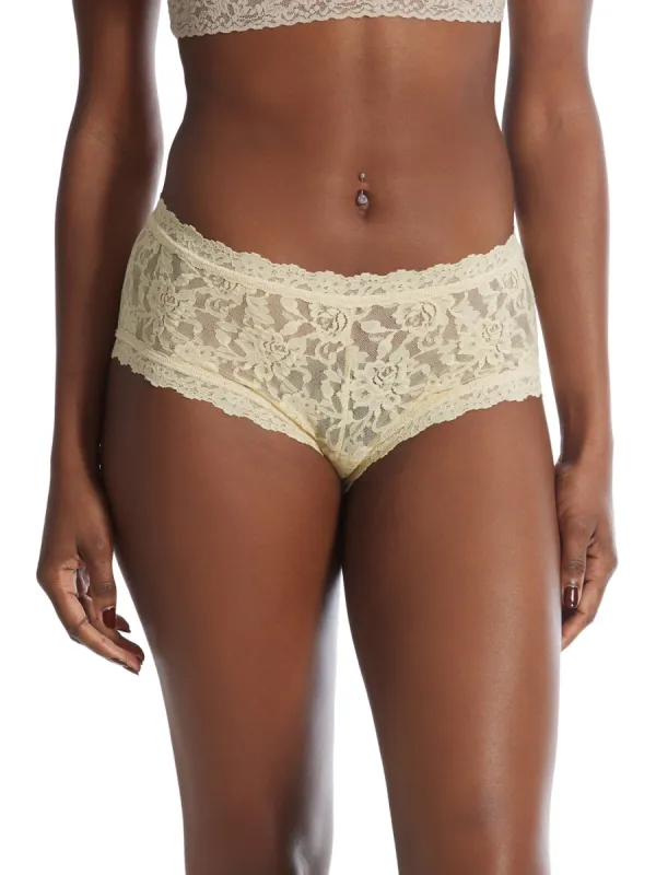 Signature Lace Boyshort Shortcake Yellow Sale sold by Hanky Panky