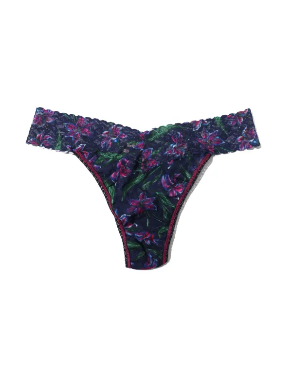 Printed Signature Lace Original Rise Twilight Bloom sold by Hanky Panky