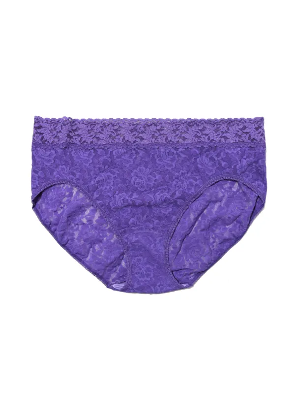 Plus Size Signature Lace French Brief Wild Violet Purple sold by Hanky Panky