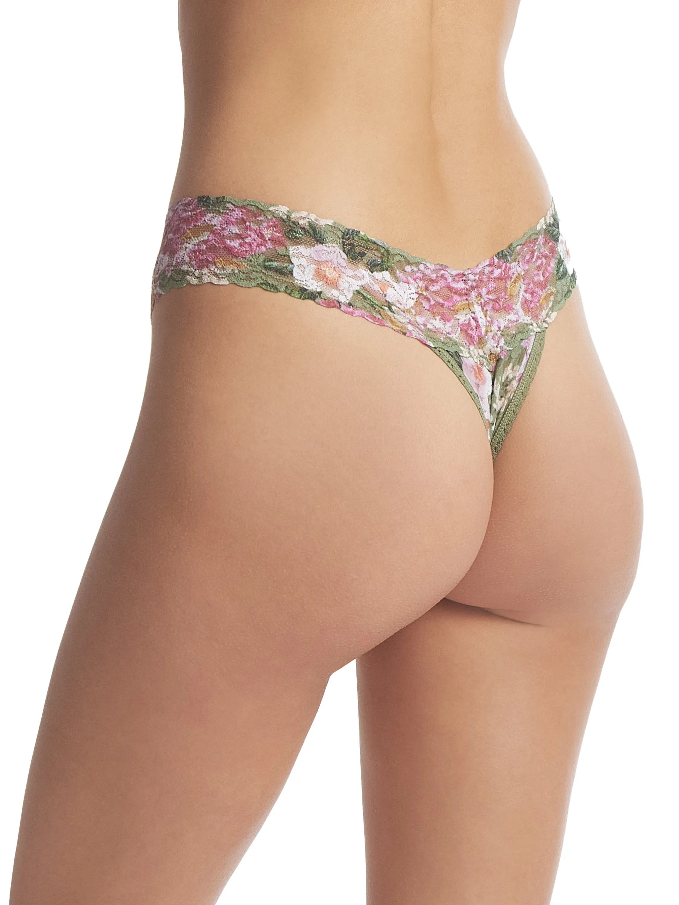Printed Signature Lace Low Rise Thong Florist Sale sold by Hanky Panky product image thumbnail 2