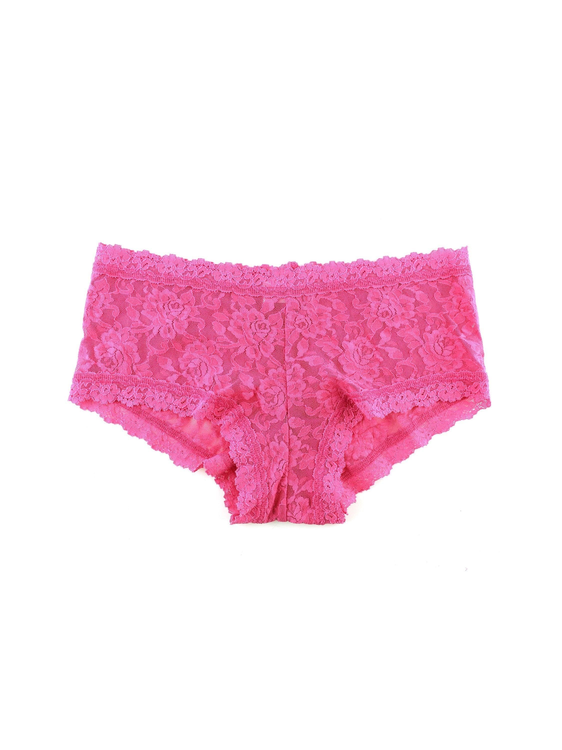 Signature Lace Boyshort Dragon Fruit Pink sold by Hanky Panky