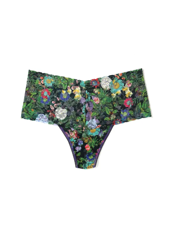 Printed Retro Lace Thong Voices On The Veranda Sale sold by Hanky Panky