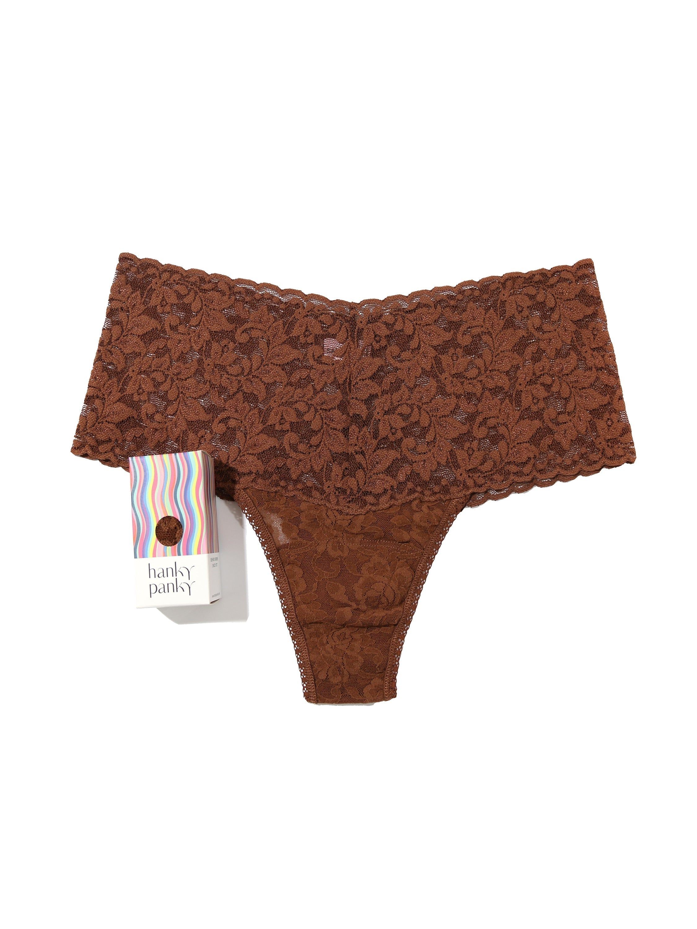Retro Lace Thong sold by Hanky Panky product image thumbnail 7