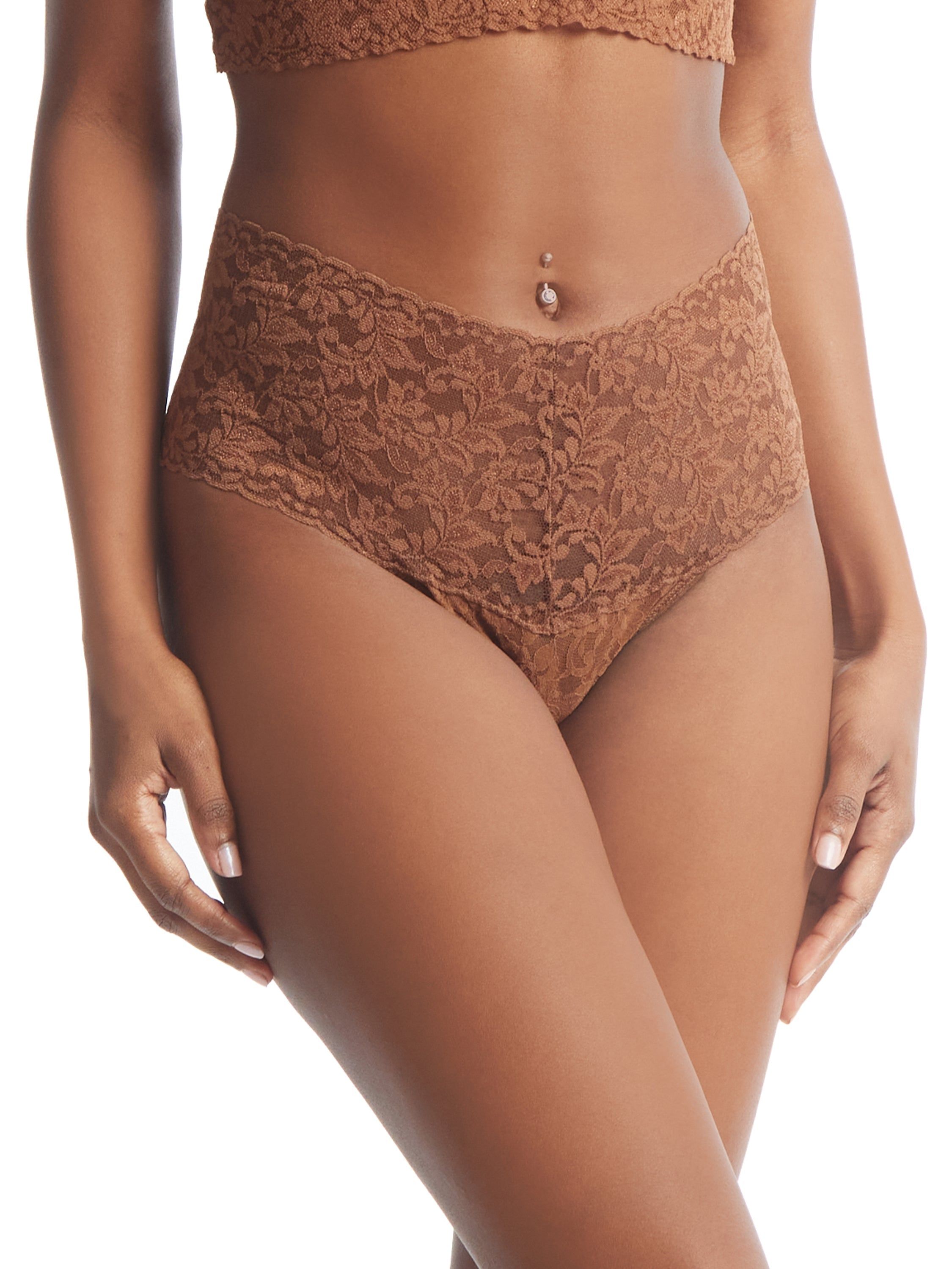 Retro Lace Thong sold by Hanky Panky product image thumbnail 5