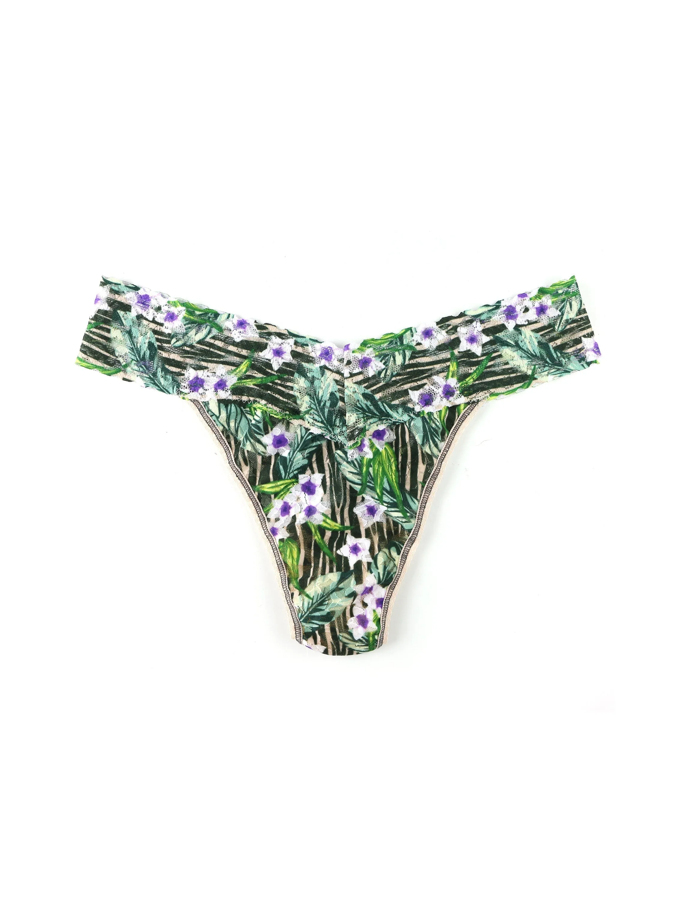 Printed Signature Lace Original Rise Thong Hideaway Sale sold by Hanky Panky product image thumbnail 3