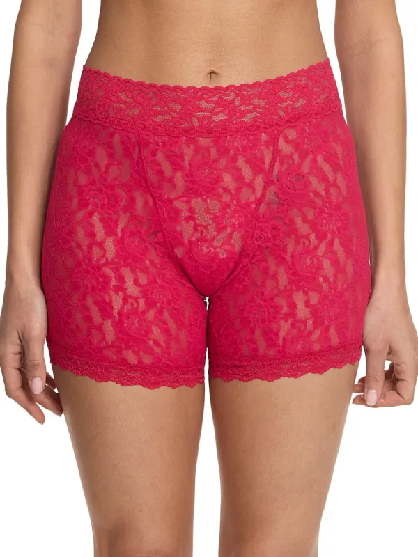 Signature Lace Boxer Brief Beet Juice Red Sale sold by Hanky Panky