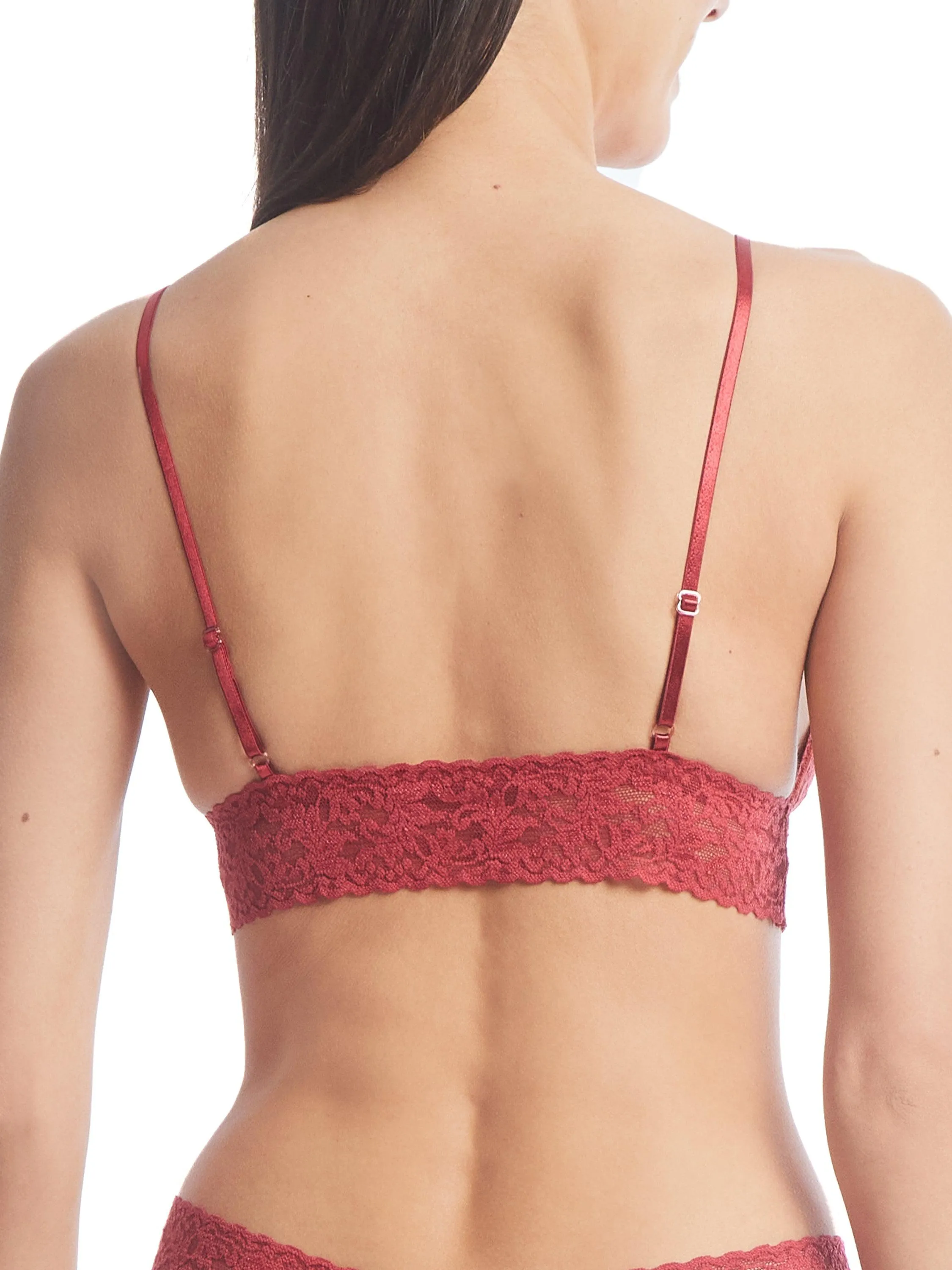 Signature Lace Padded Triangle Bralette Burnt Sienna Red Sale sold by Hanky Panky product image thumbnail 3