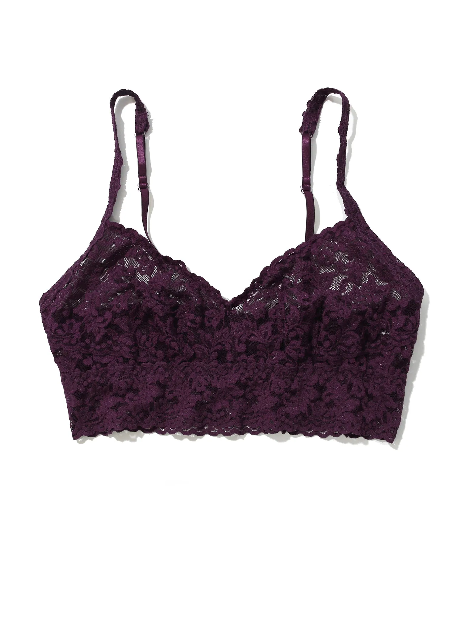 V-Neck Retro Lace Bralette Stone Fruit Purple Sale sold by Hanky Panky product image thumbnail 4