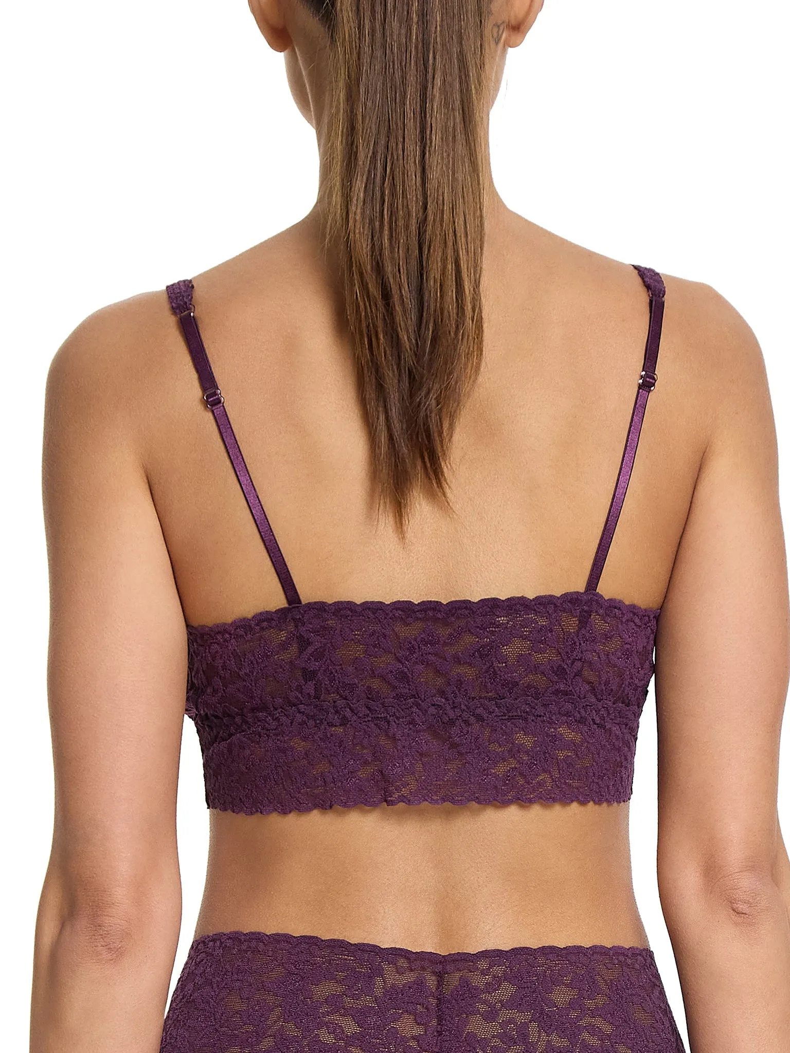 V-Neck Retro Lace Bralette Stone Fruit Purple Sale sold by Hanky Panky product image thumbnail 2