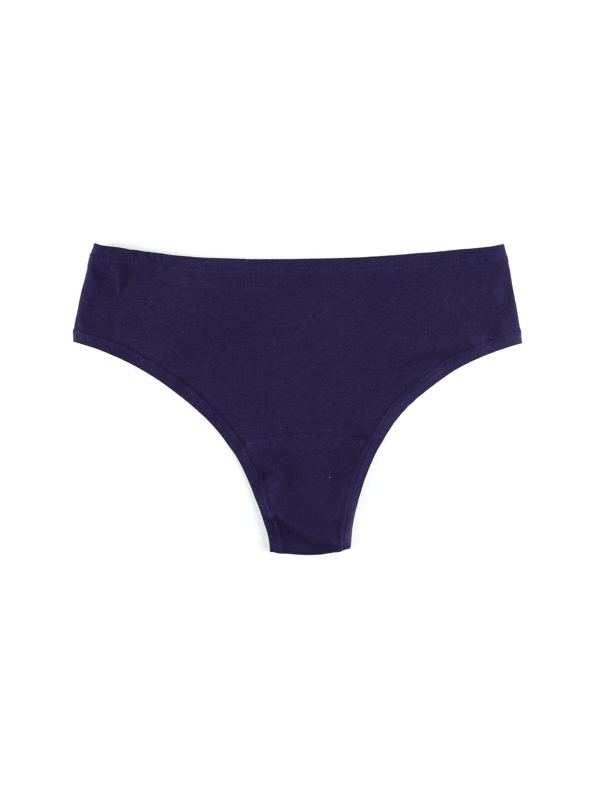 PlayStretch™ Natural Rise Thong Concord Purple sold by Hanky Panky