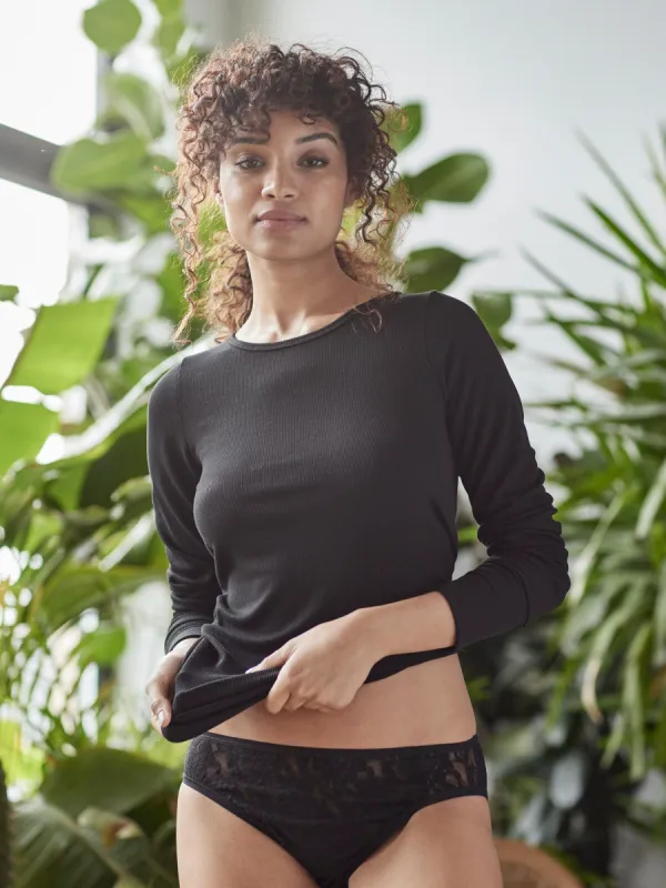 ECO Rx™ Long Sleeve Top Black Sale sold by Hanky Panky