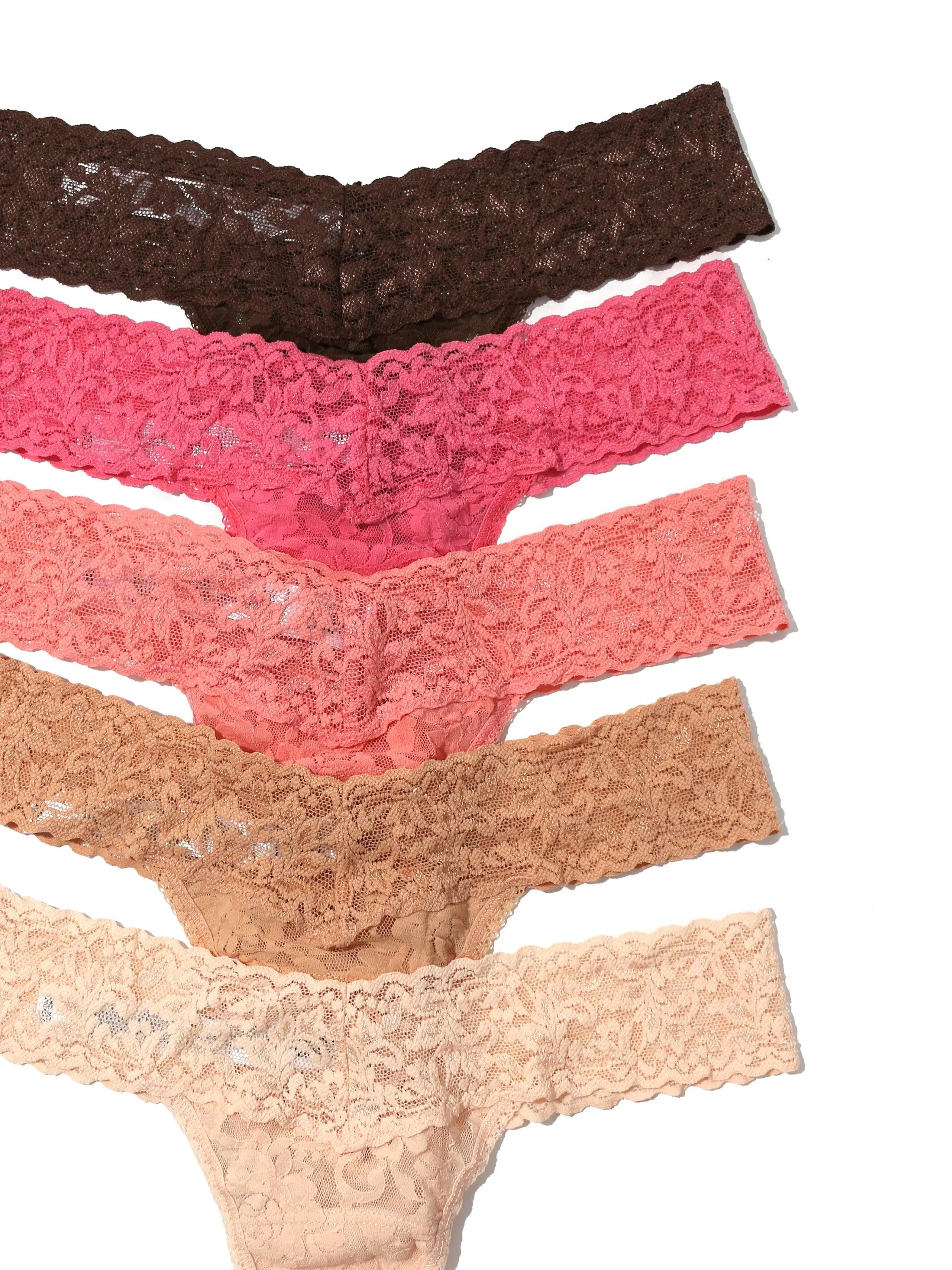 5 Pack Petite Size Signature Lace Thongs in Printed Box Sale sold by Hanky Panky product image thumbnail 2