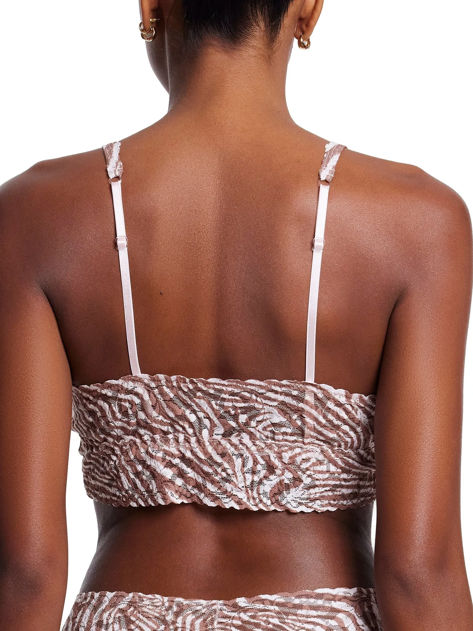 Printed V-Neck Retro Lace Bralette Hide And Seek Sale sold by Hanky Panky product image thumbnail 3