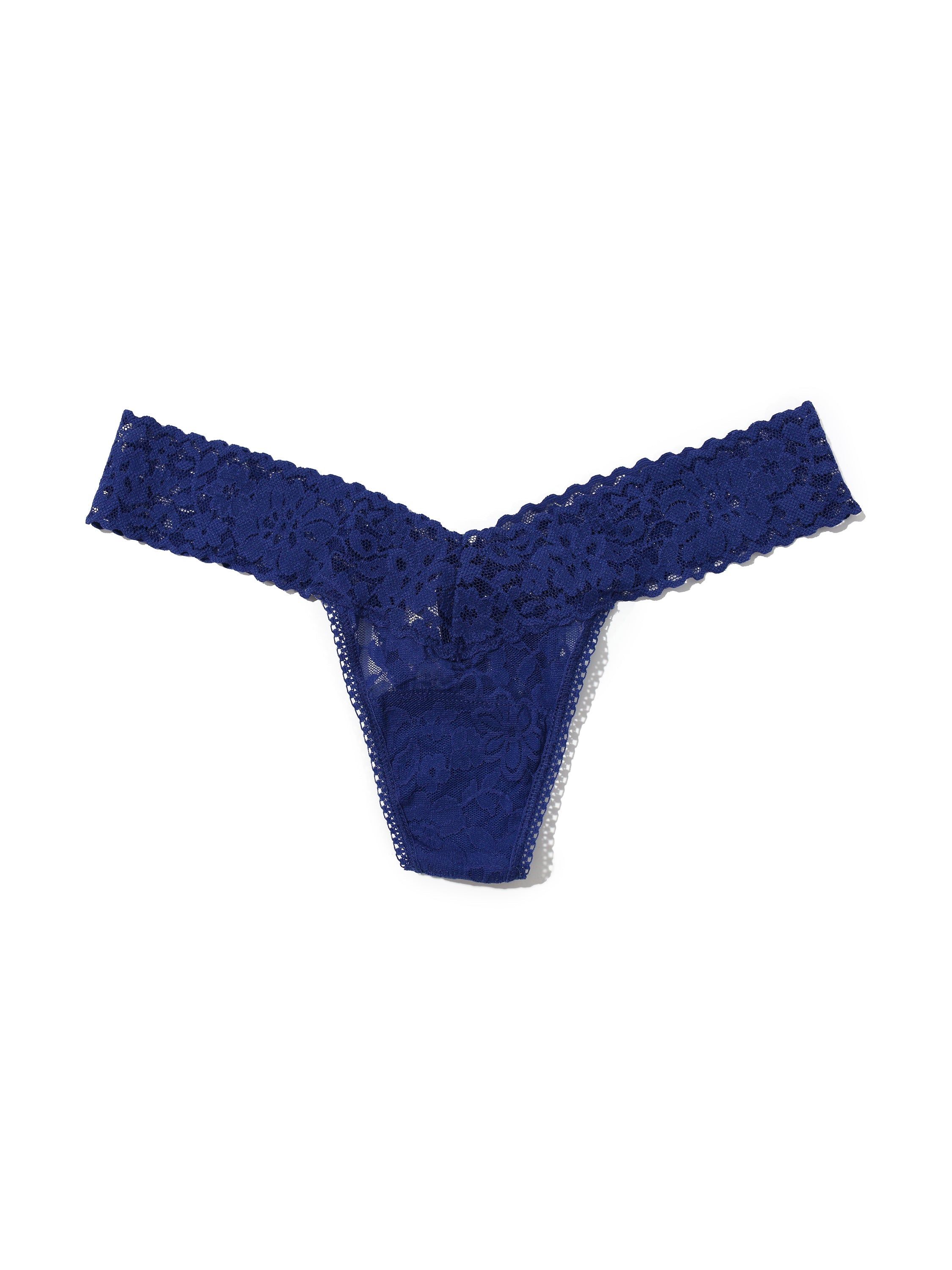 Daily Lace™ Low Rise Thong Midnight Blue Sale sold by Hanky Panky