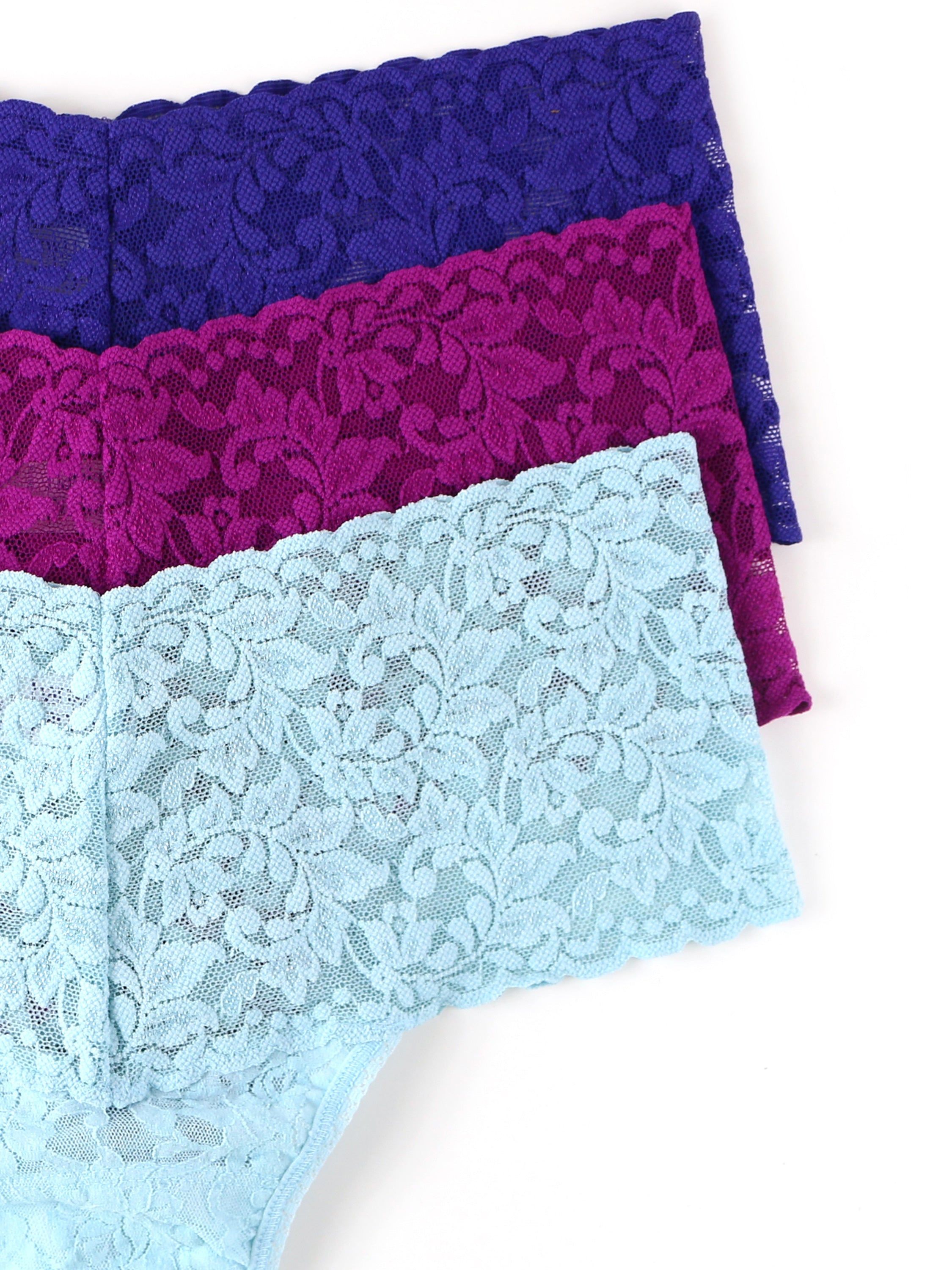 3 Pack Retro Lace Thong Exclusive sold by Hanky Panky product image thumbnail 8