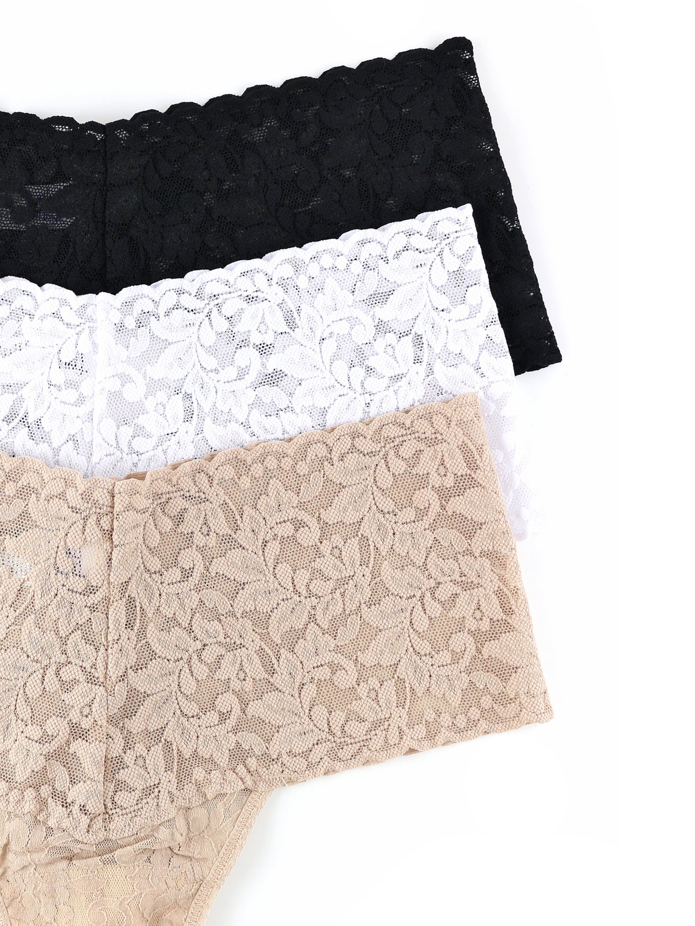 3 Pack Retro Lace Thong Exclusive sold by Hanky Panky product image thumbnail 11